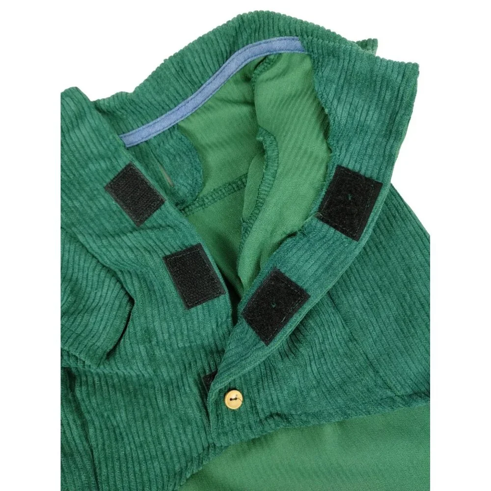 Youly Hipster Green Corduroy Dog Shirt Medium 16 inches